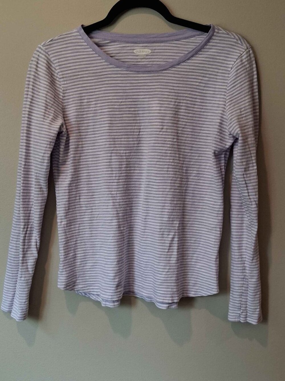 Old Navy Women's Top S Long Sleeve Striped Shirt